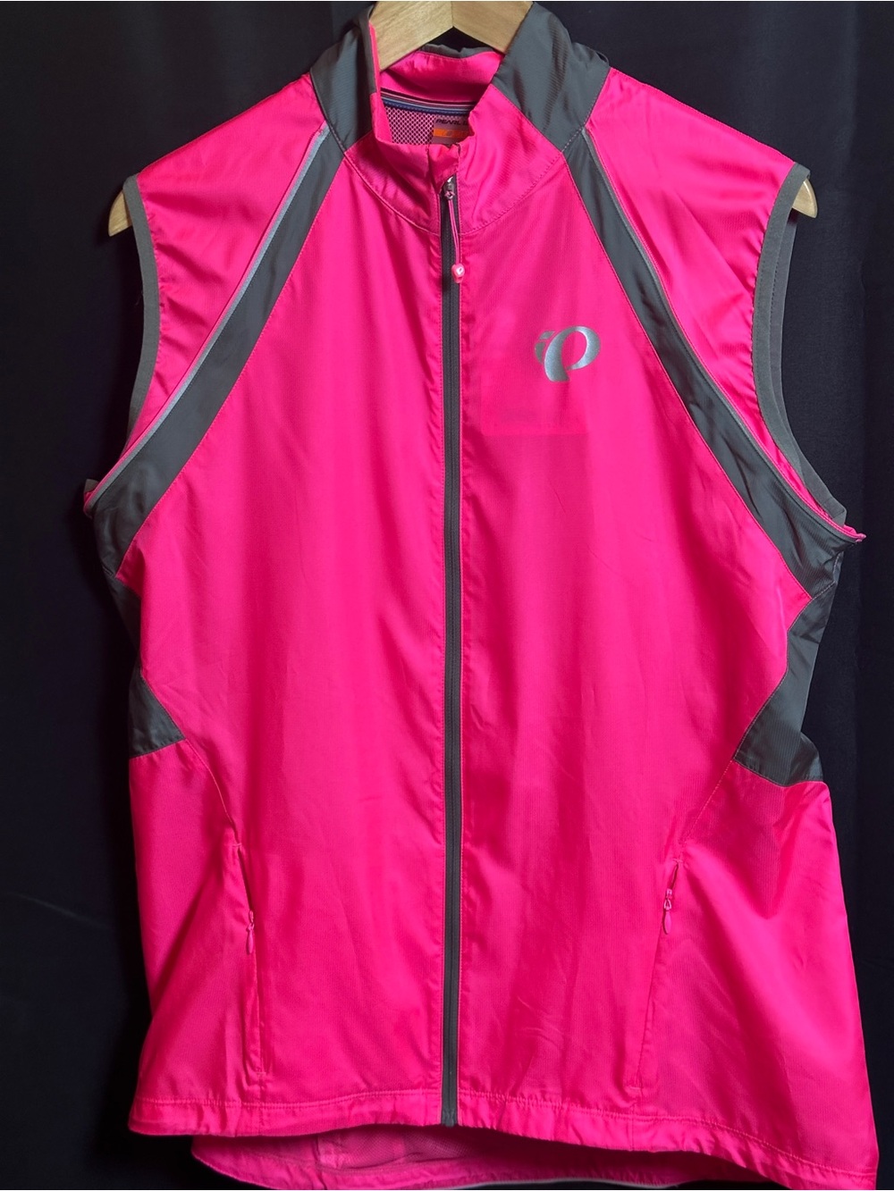 Pearl Izumi Elite Convertible Cycling Jacket Vest woman’s XL Neon Pink Wind - Picture 10 of 11